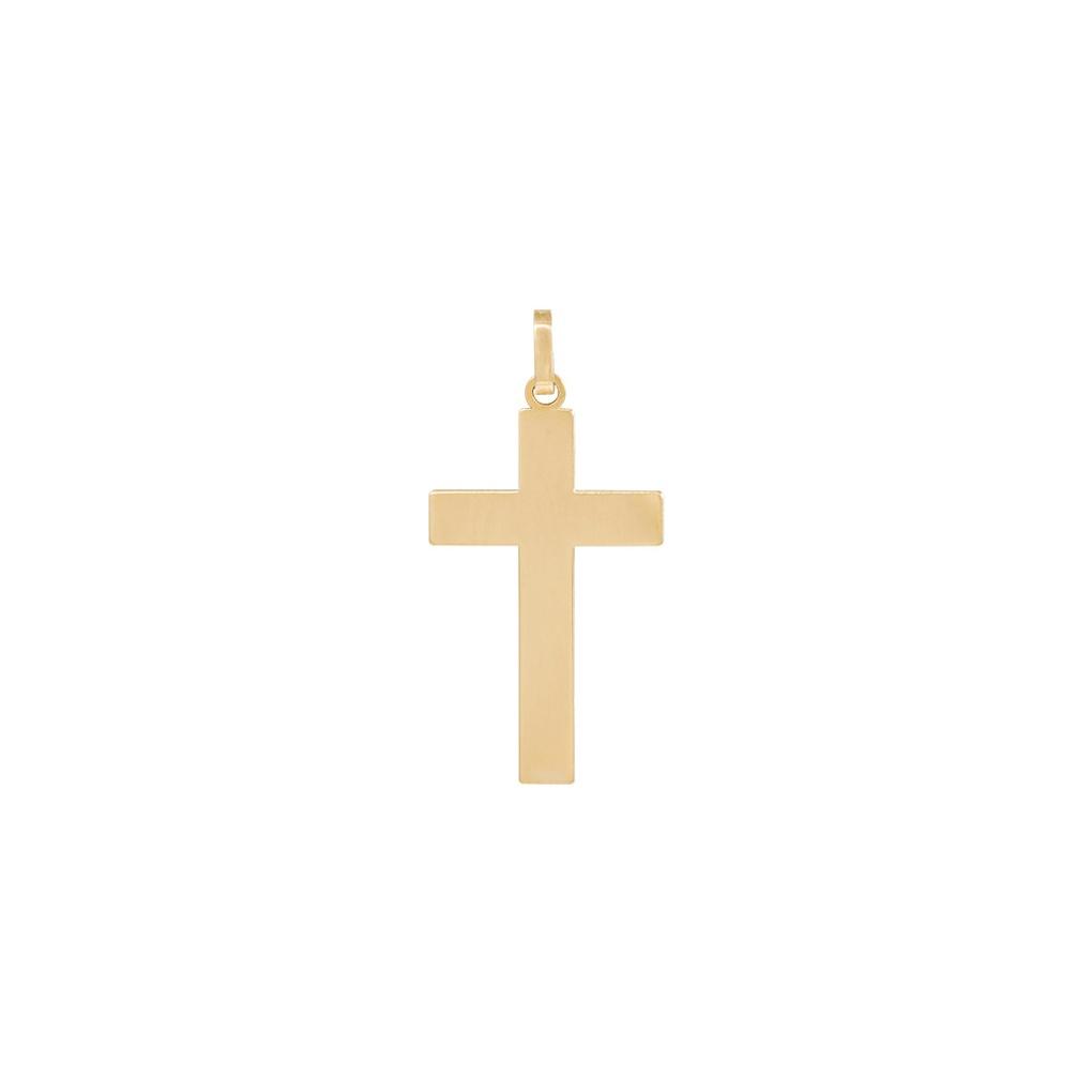 LLOYD Yellow Timeless Crossline Cross 14k Pendant (S) LPP23014G