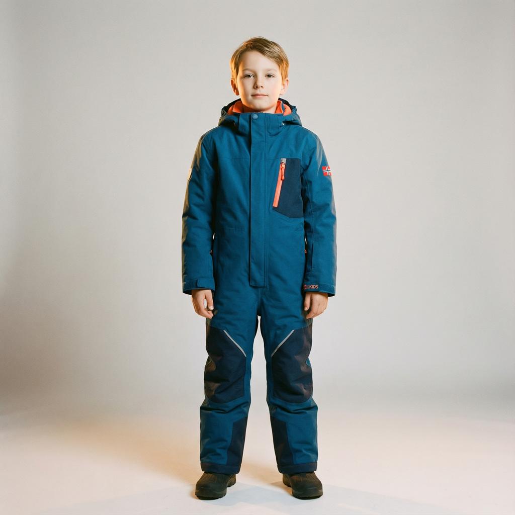 Детский зимний комбинезон Trollkids Kids Isfjord Snowsuit XT темно-синий (639-102)