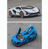 1:32-масштабная модель автомобиля Lambo Sian, игрушечный автомобиль с откидным механизмом из цинкового сплава со звуком и светом для детей, мальчиков и девочек, реплики масштабных моделей автомобилей из коллекции автомобилей