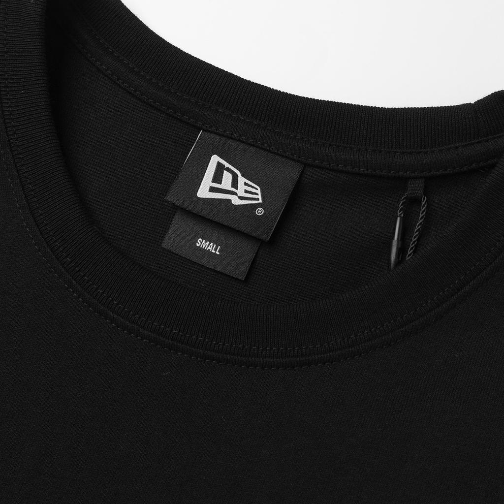 New Era Круглый вырез Короткий рукав Футболка с вышивкой буквы Унисекс Футболки Черный 13075352