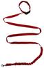 Dog Leash with Shock Absorber 480cm RED Adjustable HandsFree Made in Poland