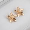 European & American Retro Multi-Layer Flower Earrings - Exaggerated, Simple, Alloy Design