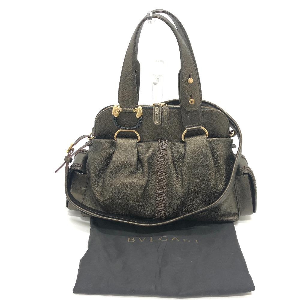 BVLGARI Leoni Bag 2WAY Hand Bag Shoulder Bag Crossbody Tote Bag