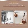Magnetic Wall Hooks With No Drill Strong Grip And Scratch Free Design Perfect For Home Kitchen Hanging Towels Bags