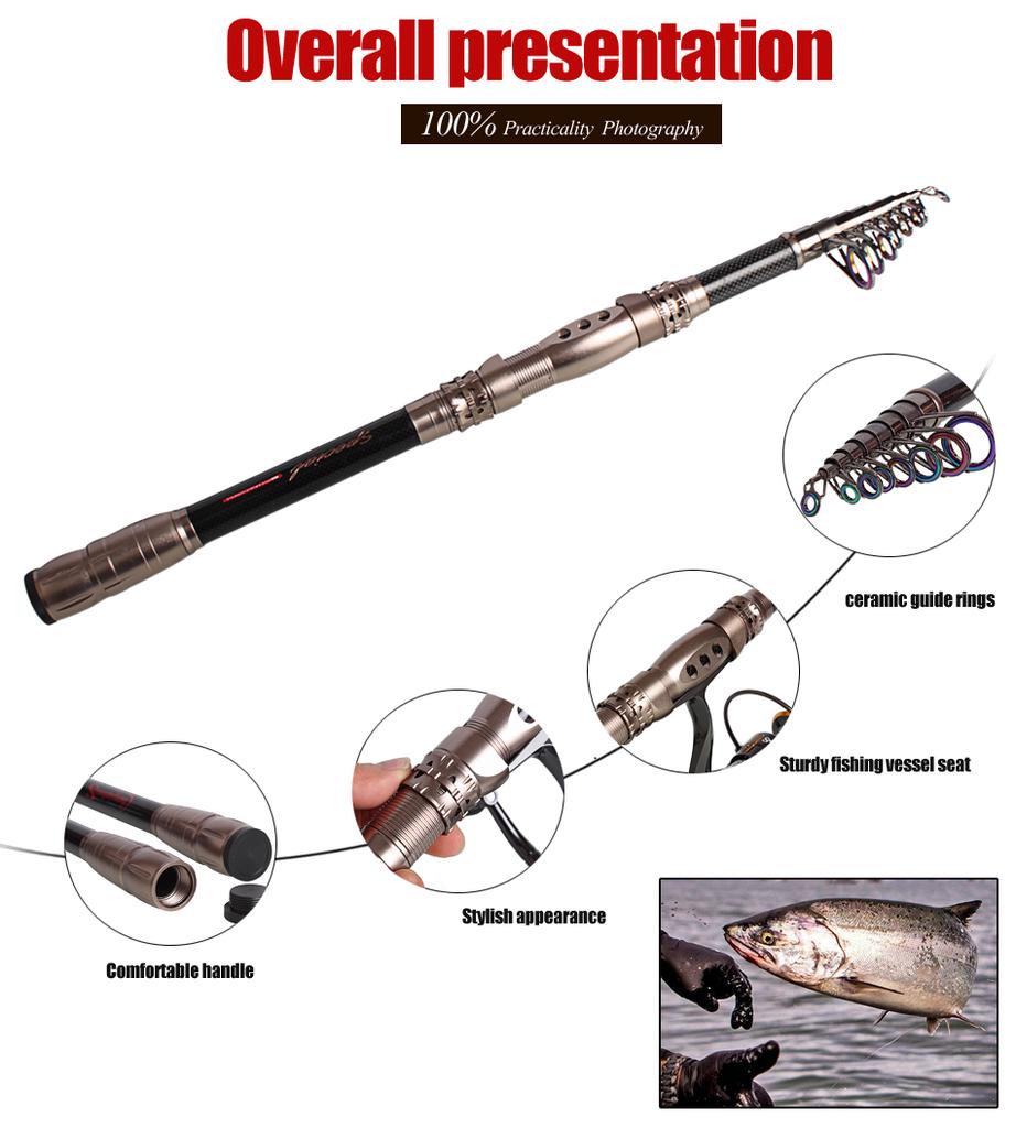 SOUGAYILANG Удочка металлическая прочная 1,8-3,0 м морское озеро речная удочка телескопическая портативная удочка
