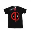 Womens/Ladies Deadpool Split Splat Logo Cotton Boyfriend T-Shirt