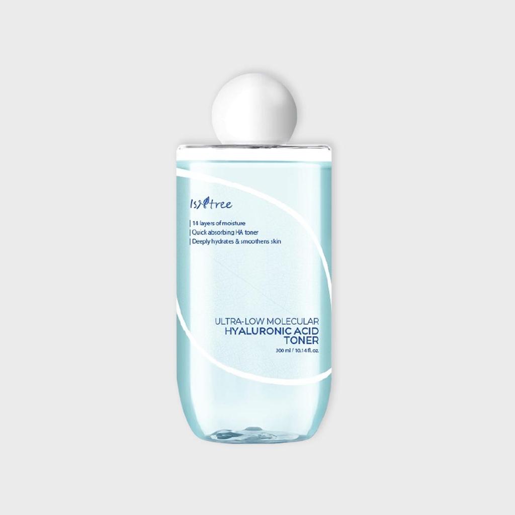 ISNTREE Ultra-Low Molecular Hyaluronic Acid Toner 300ml,Korean Cosmetics,Kbeauty