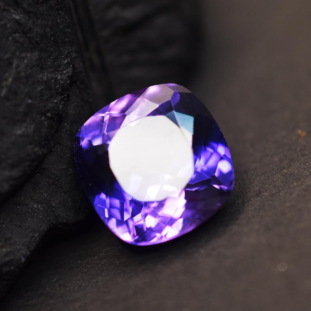 Square Cushion Natural Color Change Sapphire 9.40 Ct Certified Gemstone