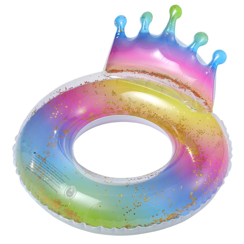 Xiaolü Утолщенный поплавок-русалка подмышку: Надувной круг для плавания для взрослых 110 см с дизайном рыбы-хвоста