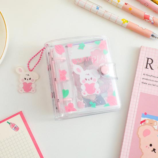 Photocard Holder Practical Portable 20 Pockets Photocard Binder Loose Leaf Cartoon Mini Photo Album Photo Card Holder Birthday Gift