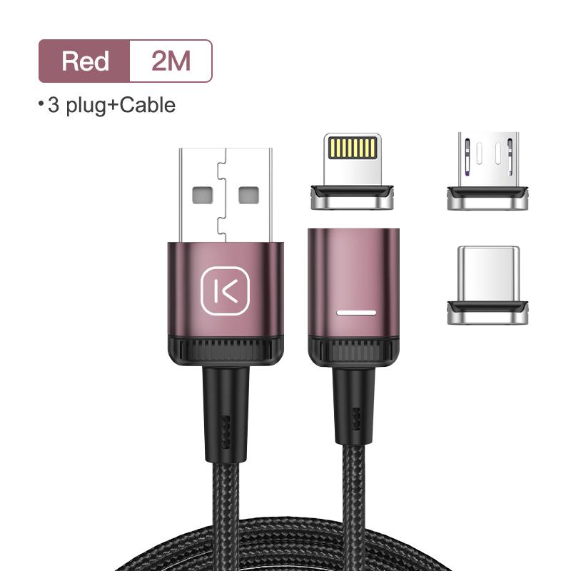 Зарядный кабель Kuulaa с магнитной головкой на выбор