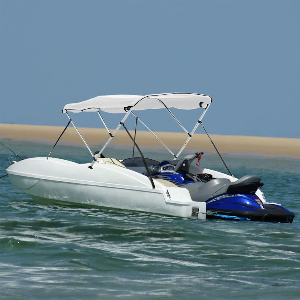 3 Bow Bimini Top with Side Panels 183 x (137 152) x 137 cm