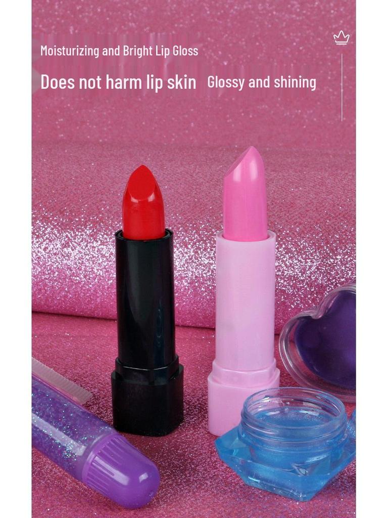 Mermaid Princess Children's Makeup Toy Set: Lipstick & Eyeshadow