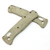 1Pair Micarta Material Folding Knife Handle Patches Scales Grips for Bugout 535 Knives DIY Making Accessory Shank Part