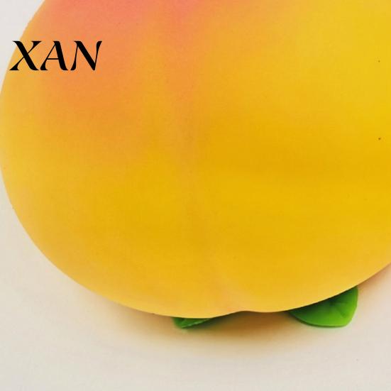 Relaxation Hand Toy Giant Simulated Peach Squeeze Toy, Stress Relief Sensory Pinch TPR Realistic Fruit Toys Ball Fidget for Home Office