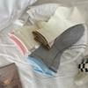 Носки женские Harajuku Streetwear средние носки повседневные модные однотонные черные белые серые хлопковые длинные носки Sox