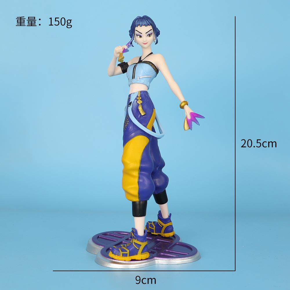 K-POP ZOYI LUMI Demon Hunter Girl Group Figure Mira Anime Waifu Model Desktop Ornament Collectible PVC 6-inch