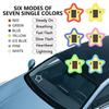 Solar Powered Star Shaped Mood Lights Atmosphere Car  Neon Lights  Car Decoration