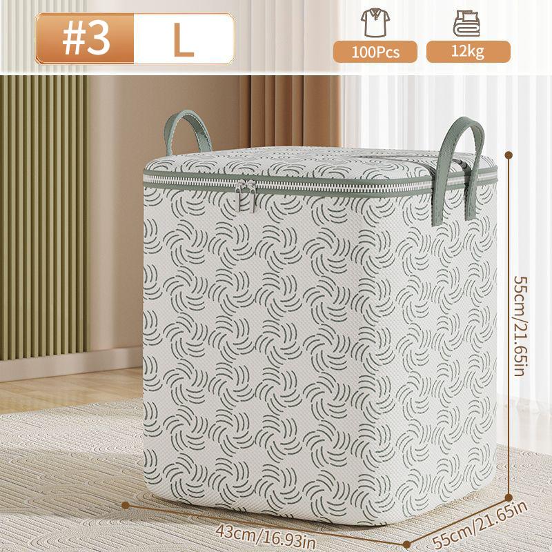 Foldable Storage Bag Clothes Storage Bag Wardrobe Dustproof Closet Organizer Organizer With Handle Quilt Blanket Pillow Storage