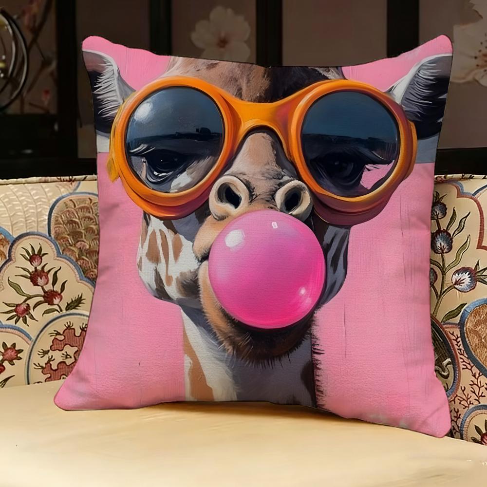 Animals That Blow Bubbles Pillow Case Pillowcase Doublesided Printed Sofa Cushion Bedroom Headboard Pillow