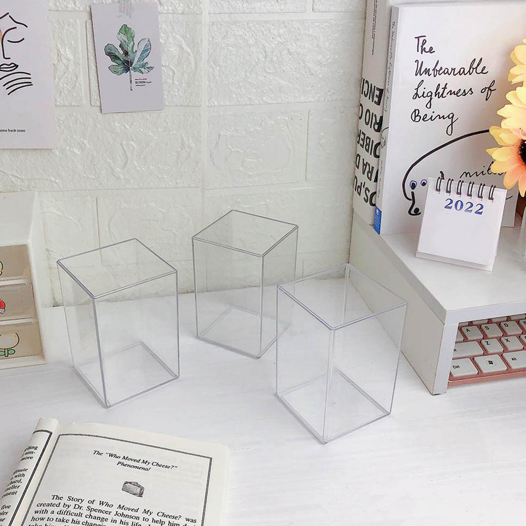 Акриловый держатель для ручек большой емкости прозрачный держатель для кистей для макияжа настольный органайзер для офиса общежития