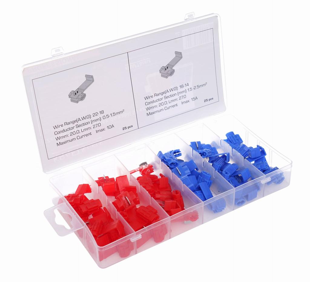 Set of quick connectors for cables 50 pcs KD10481