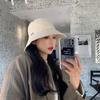 Spring Embroidered Bucket Hat Women's Versatile Leisure Outdoor Big Eaves Sunshade Basin Hat Children