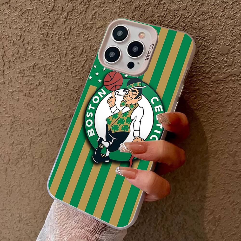 B-BostonS ЛОГОТИП C-Celtics Чехол для телефона для IPhone 16 15 14 13 12 11 17 Pro MAX Plus Pro Матовый ударопрочный чехол