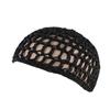 Adjustable Strap Mesh Hair Net Turban Hat Crochet Hair Snood Fashion Black Wig Caps  Women