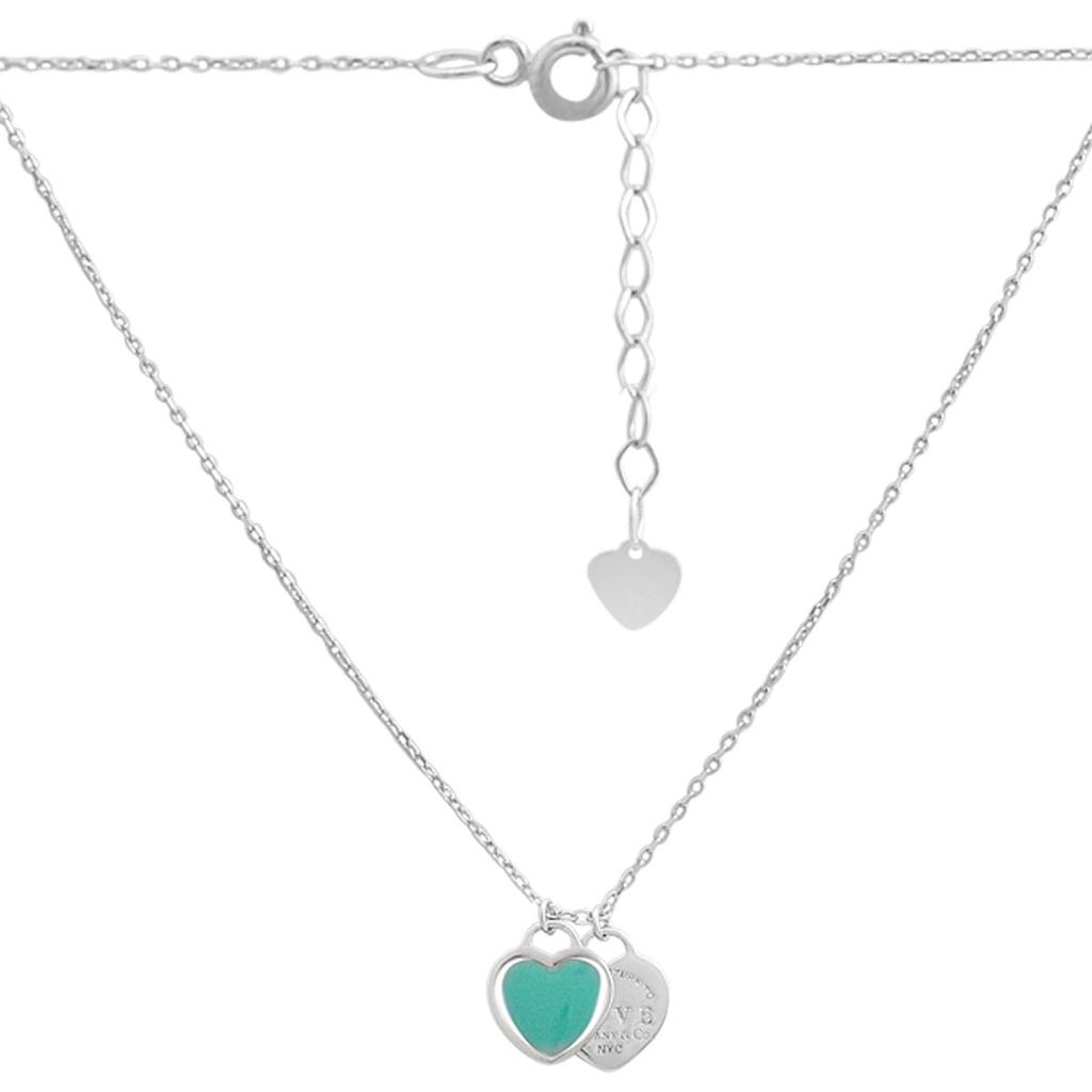 Серебряное колье с емаллю, вес изделия 3,58 гр (60001993)