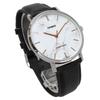 Casio Мужские кварцевые часы MTP-VT01LM-7A Белый Мрамор × Черный Кожаный Ремешок