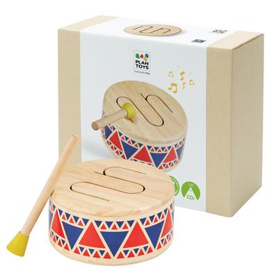 PlanToys 6404 Цельный барабан - Размеры: 16 x 16 x 8.5 см