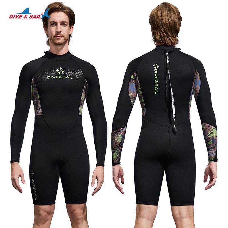 1.5mm Full-Body Wetsuit Men Women UV Protection Thermal Insulation Surfing Diving Snorkeling Swimming