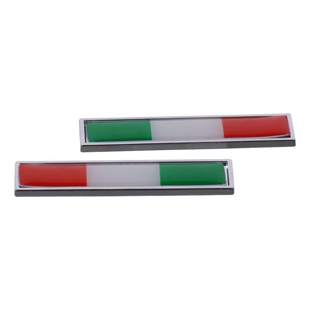 2 шт. мини-итальянский флаг Италии, эмблема для передних крыльев автомобиля, бампер, багажник, задняя дверь