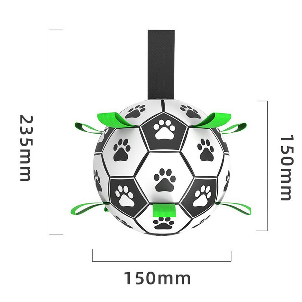 Игрушечный мяч для собак, мяч для домашних животных, футбольный мяч для дрессировки собак, игрушечный футбольный мяч для домашних животных, высокая отскок, перерабатываемая надувная игрушка, легкое хранение