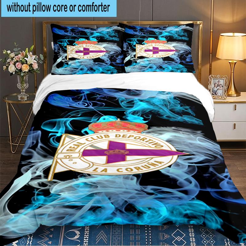 3PCS Deportivo Football Bedding set,Ideal for1pc Duvet Cover And 2pcs Pillowcases Perfect for Christmas gift,Ideal for Bedroom, Dormitory