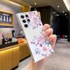 Европейские и американские цветы подходят для чехла на мобильный телефон Samsung S25ULTRA противоударный прозрачный чехол S20 мягкий чехол защитный чехол A71 искусство