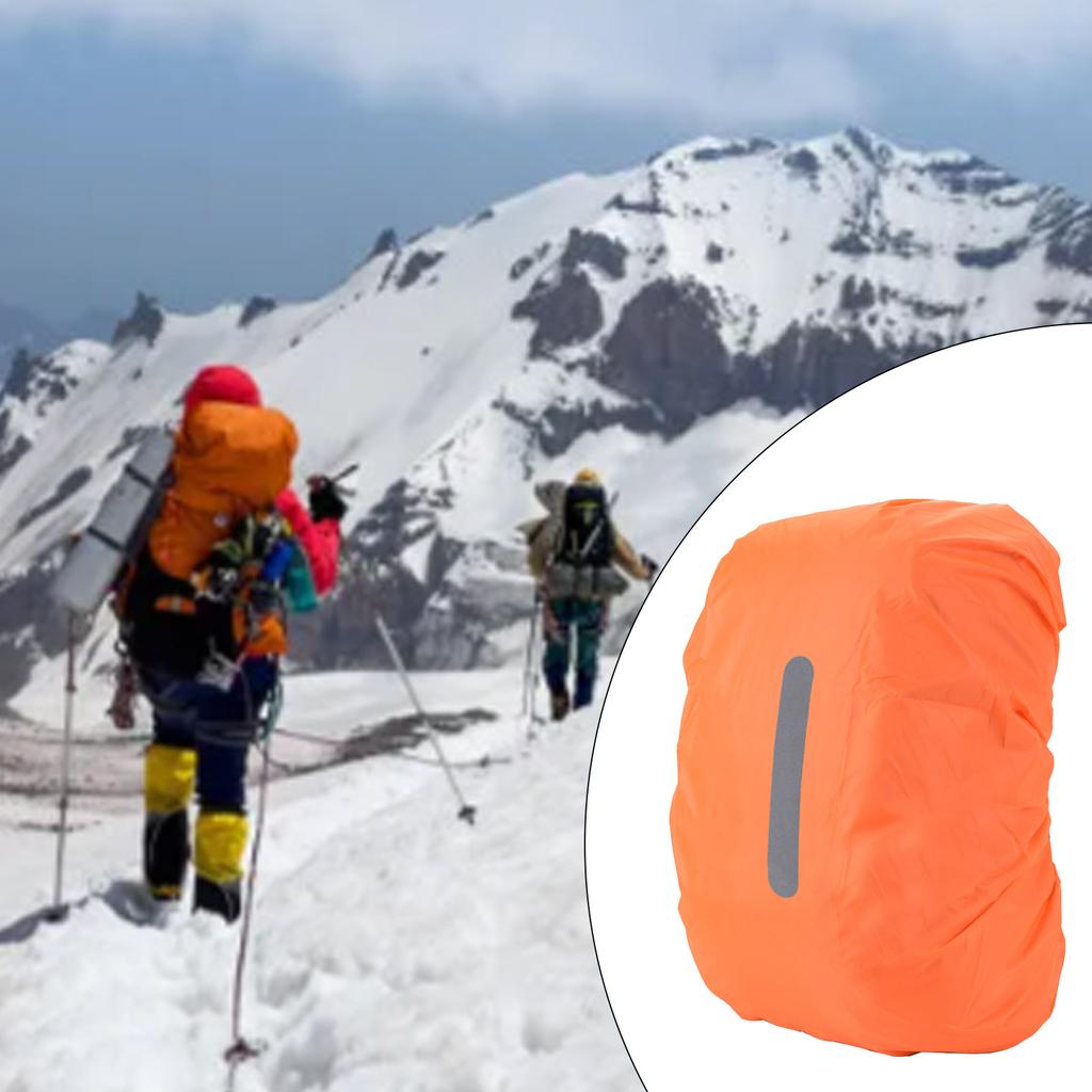 Чехол для рюкзака Водонепроницаемый дождевик со светоотражающей полосой Чехлы для рюкзака для активного отдыха, пешего туризма, альпинизма, пылезащитные чехлы