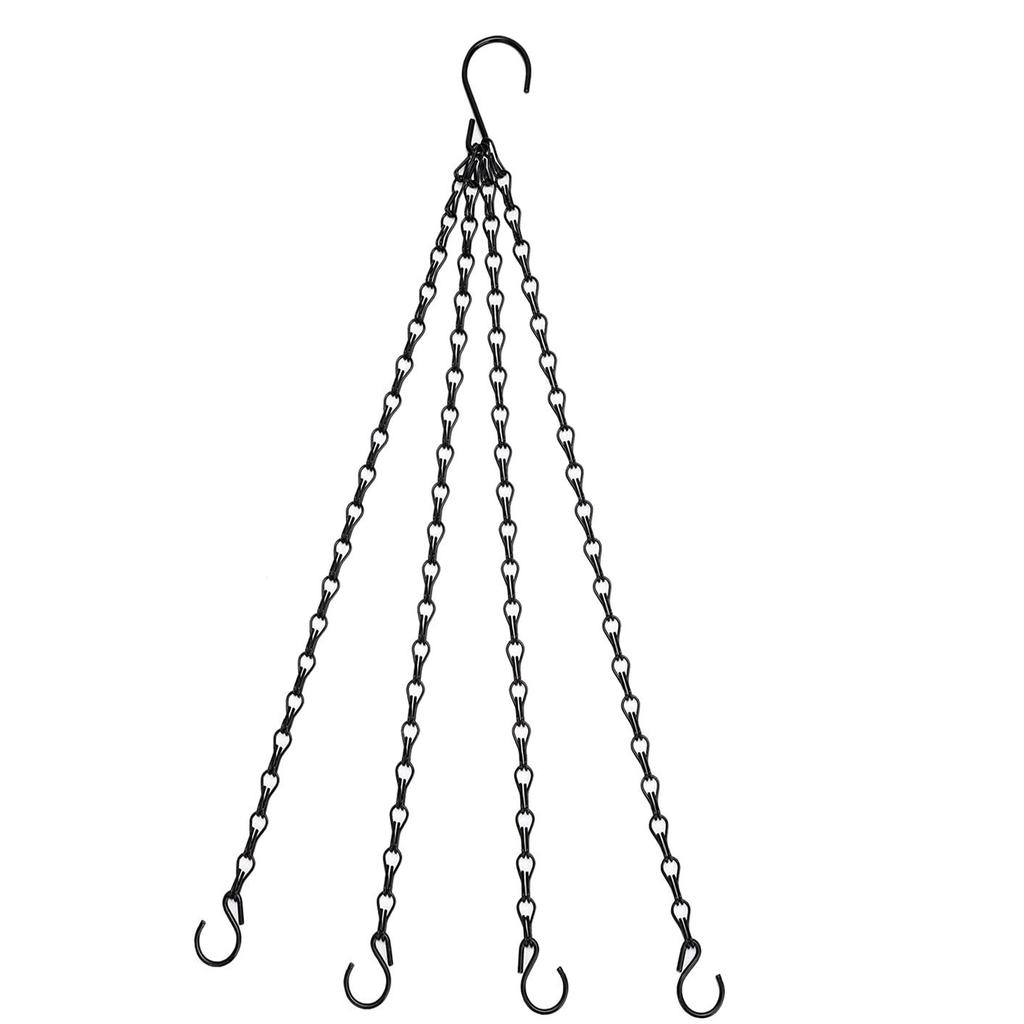 Pendant Black/Silver Flower Pot 4 Strand Replacement Chains Hanging Chain Replacement Plant Hangers