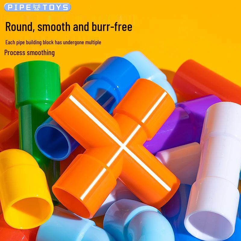 Interlocking Water Pipe Building Blocks: Early Education Puzzle Toys for Kids