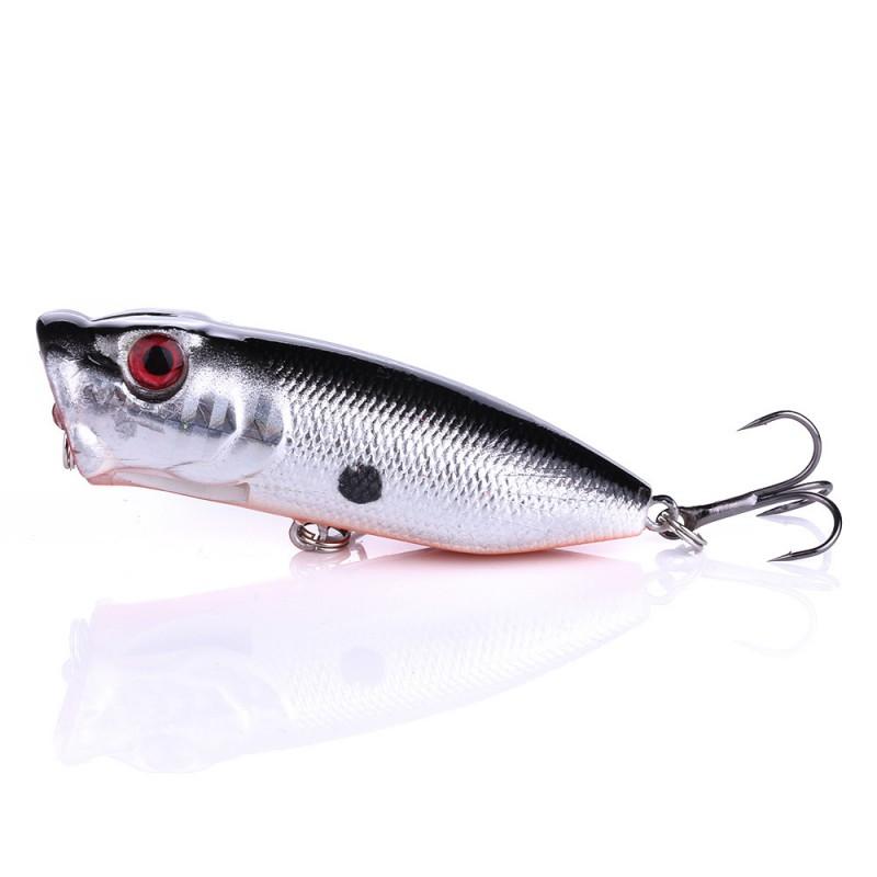 Floating Topwater Fishing Lure Hard Bait Freshwater Bass Pike Perch With Realistic Action 6 Hook