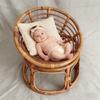 Retro Woven Basket 1pc Newborn Baby Photo Posing Props Doll Toy Assisted Tool Studio Photography Supply for Infant Boys Girls