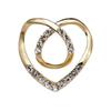 Women Metal Rhinestone Scarf Heart Scarf Brooch Clip T-shirt E7U0