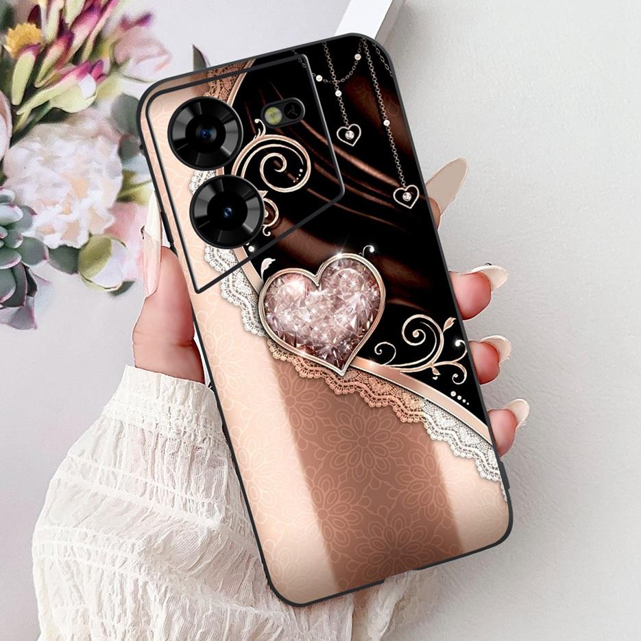 For Tecno Pova 5 Case LH7n Cute Fashion Pattern Cover Soft TPU Phone Cases For Tecno Pova 5 Pro LH8n Pova5 Pro Back Cover Bumper