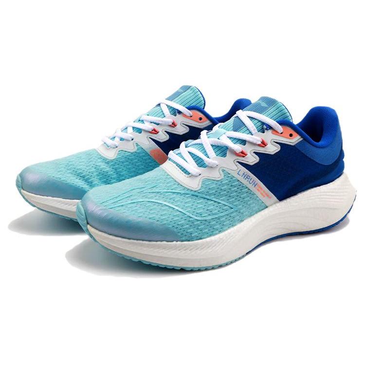 Li Ning Модный Тренд Амортизация Скользкая Устойчивость к Истиранию Дышащие Низкие Беговые Кроссовки Мужские Синий Белый ARHS035-5