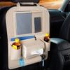 Back of Seat Car Organizer Backseat Organizer Tablet Holder Storage Organizer Back Seat Protector Felt Kick Mats Multifunction