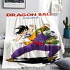 Фланелевое одеяло с принтом персонажей Dragon Ball, Высококачественное, Удобное для всех сезонов, Декор для дома, Тепло и уют, Идеально для рождественских подарков