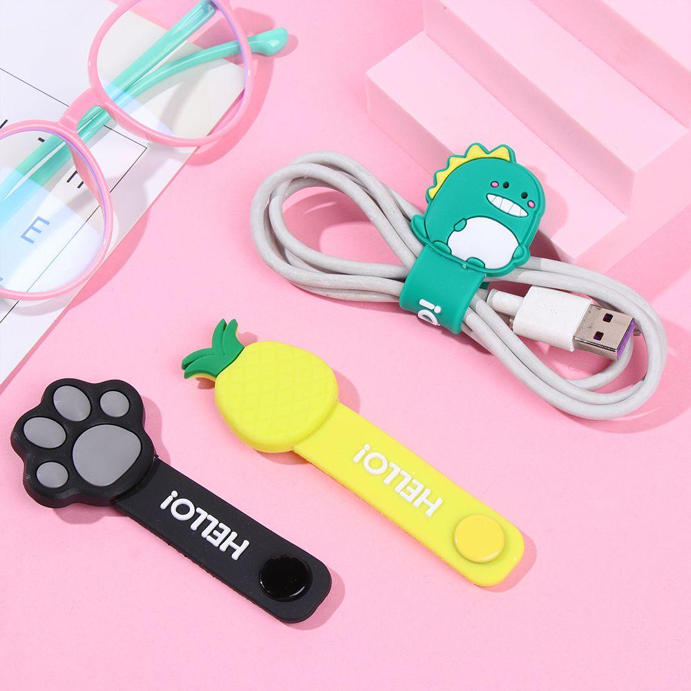Cute Multifunction Silicone Cord Protector Winder Cable Protector Data Line Storage