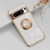 Для Google Pixel 8 Pro Luxuy покрытие магнитный металлический кольцевой кронштейн автомобильный чехол-держатель для Google Pixel 7 Pro A 6 5 A силиконовый противоударный чехол