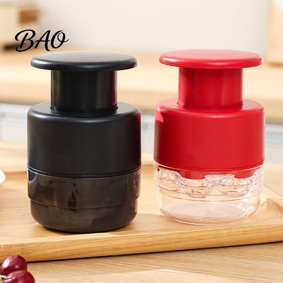 Lightweight Food Storage Container 7 Hole Cherry Pitter, Multifunctional Fruit Coring Tool for Leak Proof Reusable Olive, Manual Press Remover,